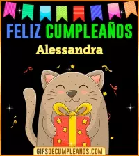 GIF Feliz Cumpleaños Alessandra